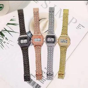 Reloj con banda de acero no resiste al agua F91W