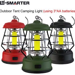 Luces de camping al aire